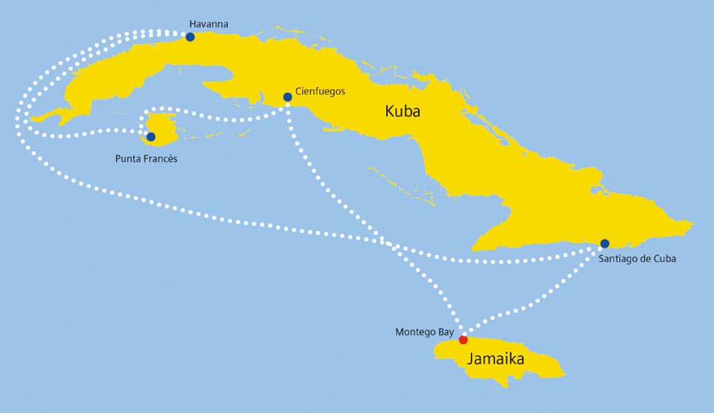 Jamaika und Kuba Kreuzfahrt