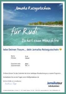 Jamaika Reisegutschein