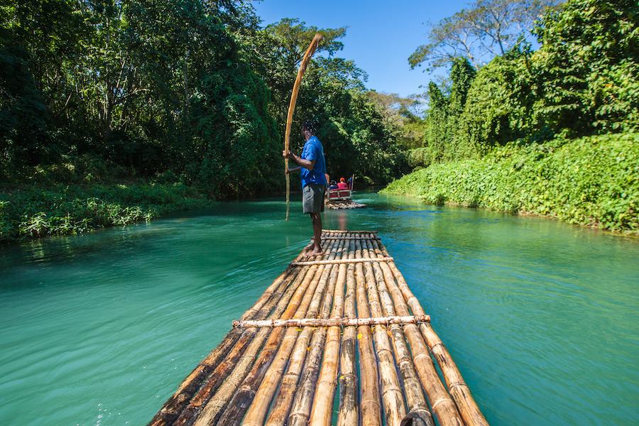 Martha Brae River Bamboo Rafting in Jamaika