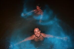 Schwimmen in der Luminous Lagoon